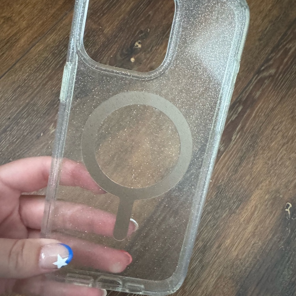 Clear Glitter Phone Case I phone 15 Pro Max Speck